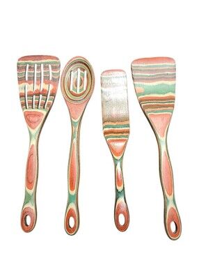Baltique Marrakesh Collection 4 Pcs Bamboo Kitchen Utensils NWOT